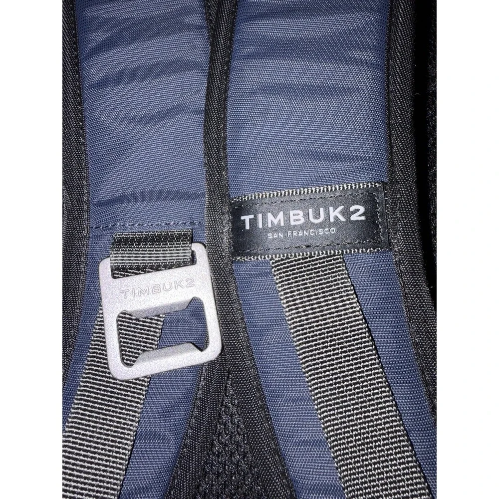 TimBuk2 Parkside Eco Nautical Blue Laptop Backpack w/Company Logo Dash‎ Jet